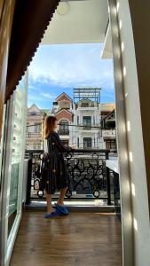 Balkón nebo terasa v ubytování Thảo Nguyên