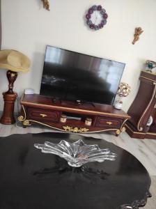 TV a/nebo společenská místnost v ubytování Gite Luxury à Soultzeren