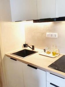Kuchnia lub aneks kuchenny w obiekcie Cute Suite Apt., close to metro and highway