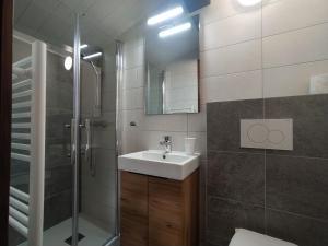 Chalet Appart'Hôtel l'Eau Vive的一间浴室