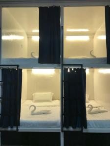 Un ou plusieurs lits superposés dans un hébergement de l'établissement TEMPO EXT.