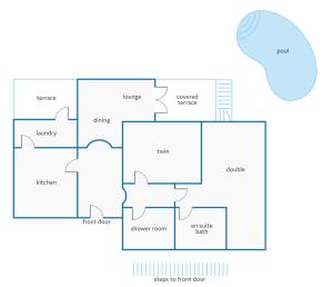 Půdorys ubytování Villa Aneto by Villa Plus