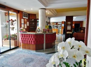 The lobby or reception area at Hotel Daniela