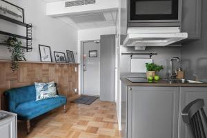Dapur atau dapur kecil di Forenom Aparthotel Stockholm Bromma