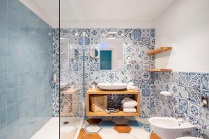Koupelna v ubytování Hotel Caravel
