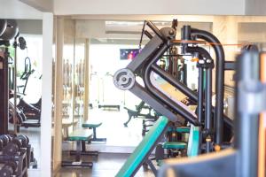 Fitness centrum a/nebo fitness zařízení v ubytování Hotel Pousada Casacolina