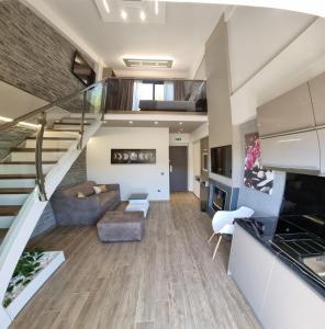 Posezení v ubytování LUXSUITES