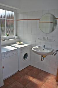 Koupelna v ubytování Friesenstern