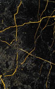 a black marble floor with yellow lines on it at Hotel Boutique am Schloss in Schleswig