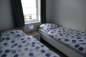 Un pat sau paturi într-o cameră la Wellenbrecher