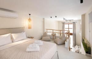 Posteľ alebo postele v izbe v ubytovaní Palm Residences