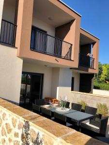Balkón nebo terasa v ubytování Holidayhouse Duje 4+1 rooftop terrace seaview