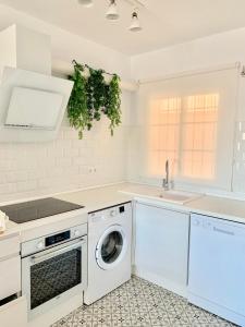Kuchyň nebo kuchyňský kout v ubytování Apartamentos Pacifico