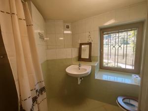 Koupelna v ubytování Penzion Přívoz