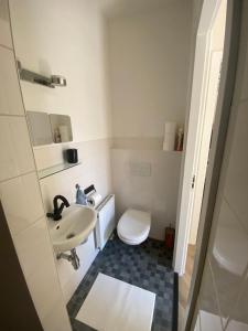 Koupelna v ubytování ‘T Vissershuisje