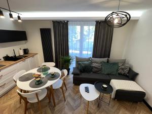 Χώρος καθιστικού στο Apartament Stylowy 2