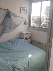 Posteľ alebo postele v izbe v ubytovaní Appartement 3 pièces, vue sur mer piscine tennis proche thalasso