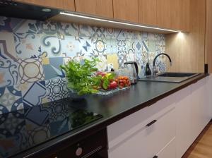 Kuchyňa alebo kuchynka v ubytovaní Apartament Agat - AZW Gdańsk + 37 fotografií