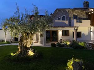 una casa con un árbol en el patio en Balneum Rooms & SPA, en Mirabella Eclano