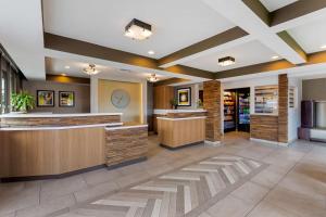 a lobby of a hospital with a counter at Best Western Plus Pavilions in Anaheim