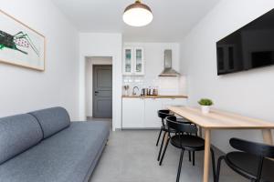 Kuchyň nebo kuchyňský kout v ubytování Apartments Cukar