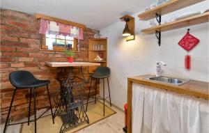 Kuhinja oz. manjša kuhinja v nastanitvi Lovely Home In Beretinec With Wifi