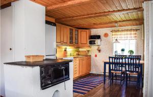 Кухня или кухненски бокс в Cozy Home In Rrvik With Lake View