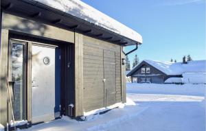 Το Stunning Home In Sjusjøen With Sauna τον χειμώνα
