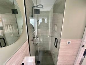 Baðherbergi á Clever Cube - Amazing Alpine Studio Unit