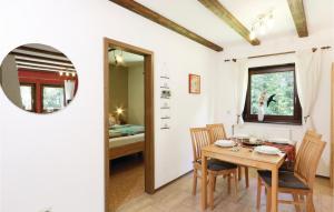 Ένα ή περισσότερα κρεβάτια σε δωμάτιο στο Ferienhaus 12 In Thalfang