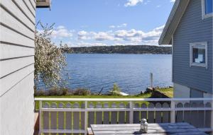 a view of a lake from a house at Stunning Home In Filtvet With Kitchen in Filtvet