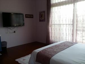 TV a/nebo společenská místnost v ubytování Jing Xiang Hua Nong B&B