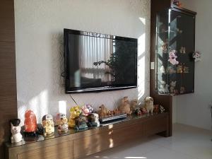 TV a/nebo společenská místnost v ubytování Jing Xiang Hua Nong B&B