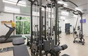 Fitness centrum a/nebo fitness zařízení v ubytování Ferienhausdorf Thale