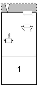 a diagram of a box with two arrows at Lovely Home In Kleppe With Kitchen in Bore