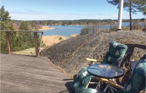 En strand ved eller i nærheten av ferieboligen