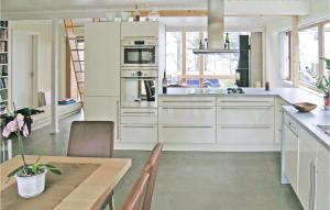 A kitchen or kitchenette at Stunning Home In Mosterhamn With Wifi