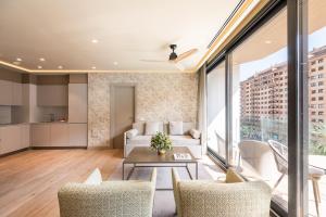 Apartamentos Core Suites Valencia的休息区