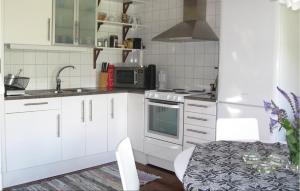 Kuchyň nebo kuchyňský kout v ubytování Beautiful Home In Gotlands Tofta With Kitchen