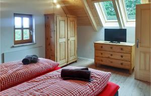 Postel nebo postele na pokoji v ubytování Ferienhaus Im Suedburgenland
