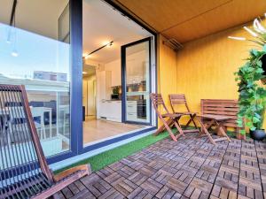Balkón nebo terasa v ubytování Scandian Apartments - City Hub Tallinn