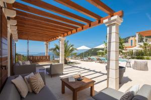 Balkón alebo terasa v ubytovaní Luxury Villa Vespera