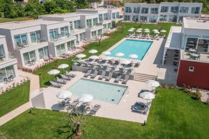 an aerial view of the pool at a resort at Maj Luxury Residence in Poreč