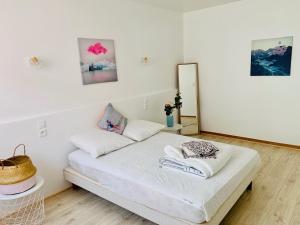 Postel nebo postele na pokoji v ubytování APPARTEMENT T2 GUETHARY CENITZ