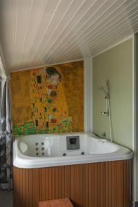 Koupelna v ubytování Hotel Pirro
