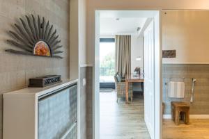Køkken eller tekøkken på Herzbergs Ferienwohnung Meersehen