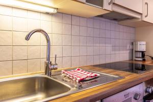 A kitchen or kitchenette at Ferienparadies Sabina Latsche