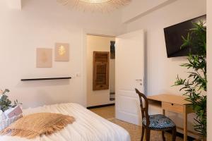 Posteľ alebo postele v izbe v ubytovaní Ensemble rooms di Vayadù