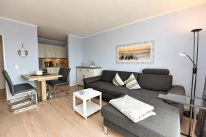 Küche/Küchenzeile in der Unterkunft "Appartementhaus Deichgraf" Appartement D450