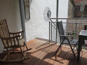 Balkón nebo terasa v ubytování Bürgerhaus Martinecz